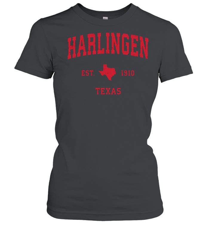 Harlingen Texas TX Est 1910 Vintage Sports T- Classic Women's T-shirt