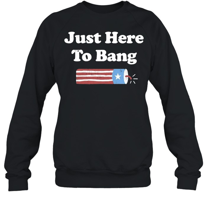 Just Here To Bang 4th Of July T-shirt Unisex Sweatshirt