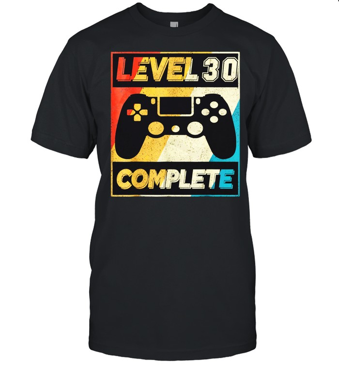 Level 30 complete 30th Video Gamer 1991 shirt