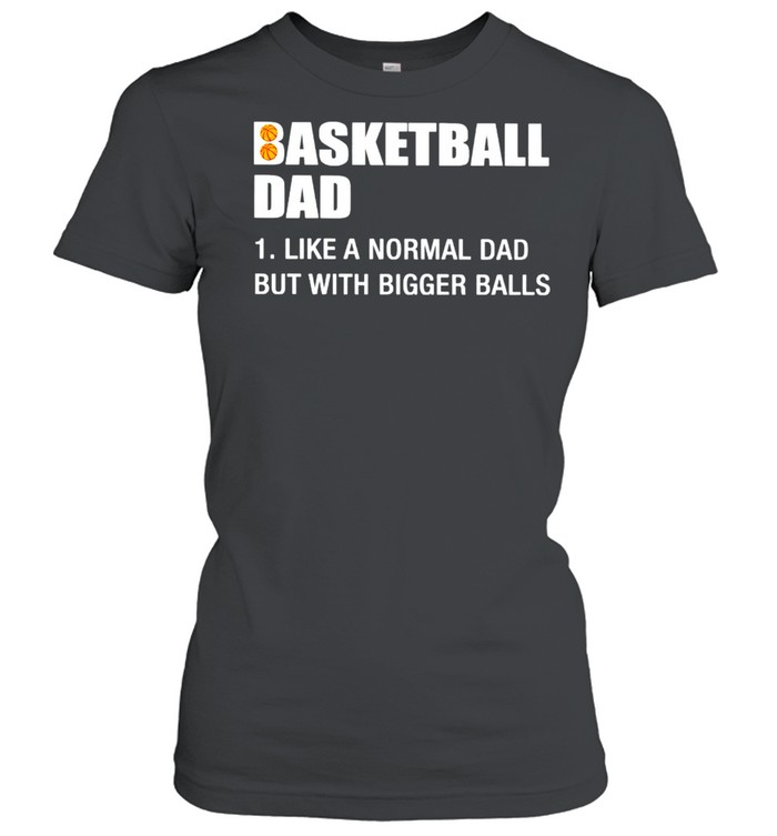Basketball Dad like a normal Dad but with bigger balls shirt Classic Women's T-shirt